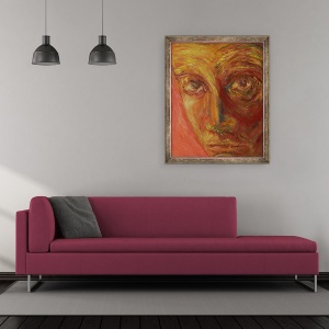 Tablou inramat - Annick Gaillard - Egon Schiele, 70 x 85 cm - Img 2