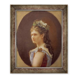 Tablou inramat - Anonymous - Katharina Schratt, stapana imparatului Franz Joseph al Austriei, 50 x 60 cm