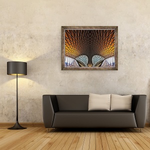 Tablou inramat - Ant Smith - Sala de plecare Crucea Reg, 70 x 90 cm - Img 2