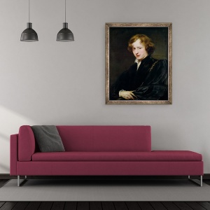 Tablou inramat - Anthony van Dyck - Autoportret, 50 x 60 cm - Img 2