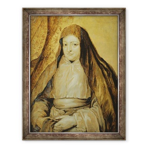 Tablou inramat - Anthony van Dyck - Portret De Infanta Isabella Clara Eugenia De Spain, 60 x 80 cm