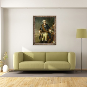 Tablou inramat - Antoine Pesne - Frederic al II-lea ca rege, 60 x 80 cm - Img 2