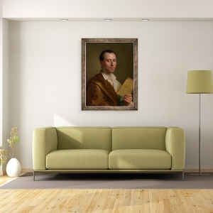 Tablou inramat - Anton Raphael Mengs - Johann Joachim Winckelmann 1717–68, 60 x 80 cm - Img 2