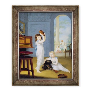 Tablou inramat - Arthur William Devis - Emily si George Mason, 70 x 85 cm