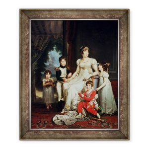 Tablou inramat - Baron Gerard, Francois Pascal Simon - Caroline Bonaparte 1782-1839 si copiii ei, 70 x 85 cm