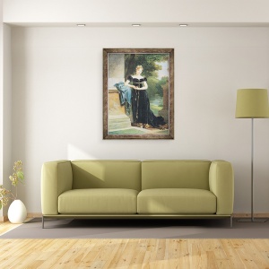 Tablou inramat - Baron Gerard, Francois Pascal Simon - Portret De Marie Laczinska 1786-1817 Contesa Walewska, 60 x 80 cm - Img 2