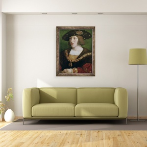Tablou inramat - Bernard van Orley - Portretul lui Carol V 1500-58 1516, 60 x 80 cm - Img 2
