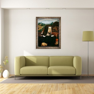 Tablou inramat - Bernardino Luini - Ex Voto dedicat Sfanta Ecaterina de Siena 1347-80, 60 x 80 cm - Img 2