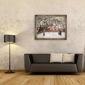 Tablou inramat - Camille Pissarro - Castani la Louveciennes, 60 x 80 cm - Img 2