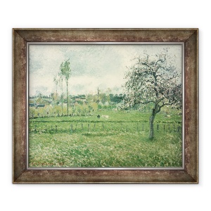 Tablou inramat - Camille Pissarro - Lunca la Eragny, 70 x 85 cm
