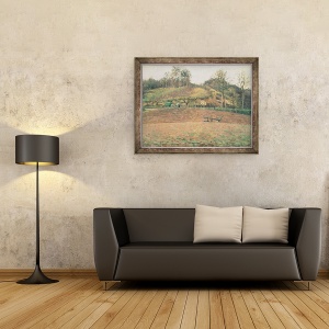 Tablou inramat - Camille Pissarro - Pluguri, 60 x 80 cm - Img 2