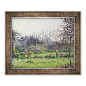 Tablou inramat - Camille Pissarro - Soarele diminetii, Toamna, Eragny, 70 x 85 cm