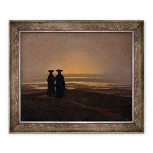 Tablou inramat - Caspar David Friedrich - Apus de soare Brothers c.1830-35, 70 x 85 cm