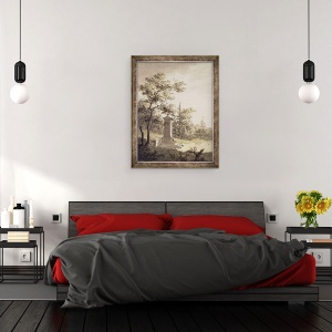 Tablou inramat - Caspar David Friedrich - Emilias Kilde, 70 x 90 cm - Img 3