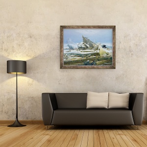 Tablou inramat - Caspar David Friedrich - Marea Polara, 60 x 80 cm - Img 2