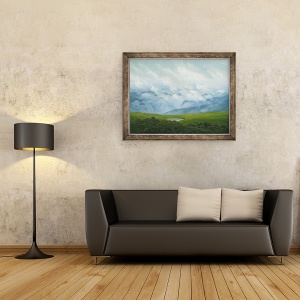 Tablou inramat - Caspar David Friedrich - Nori in deriva, 60 x 80 cm - Img 2