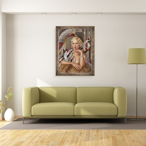 Tablou inramat - Catherine Abel - La Femme en Soie, 70 x 90 cm - Img 2
