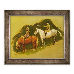 Tablou inramat - Cecil Charles Windsor Aldin - Studiu pentru Ferma Cloutsham, 70 x 85 cm