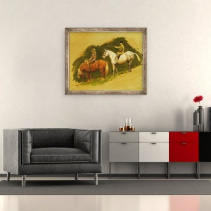 Tablou inramat - Cecil Charles Windsor Aldin - Studiu pentru Ferma Cloutsham, 50 x 60 cm - Img 2