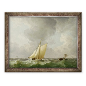 Tablou inramat - Charles Brooking - Un taietor intr-o briza puternica, 60 x 80 cm