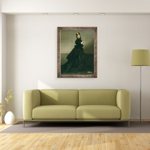 Tablou inramat - Charles Emile Auguste Carolus-Duran - Femeia cu manusa, 60 x 80 cm - Img 2