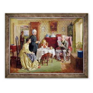 Tablou inramat - Charles Green - stiri din razboi, 60 x 80 cm