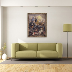 Tablou inramat - Charles Le Brun - Triumful religiei, 60 x 80 cm - Img 2