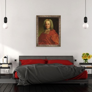 Tablou inramat - Charles Lefebvre - Cardinalul Guillaume Dubois 1656-1723 1837, 70 x 90 cm - Img 3