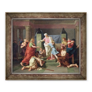 Tablou inramat - Charles Thevenin - Iosif recunoscut de fratii sai, 70 x 85 cm