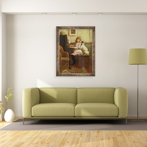 Tablou inramat - Charles Trevor Garland - Bea pentru mine doar cu ochii Tai, 60 x 80 cm - Img 2