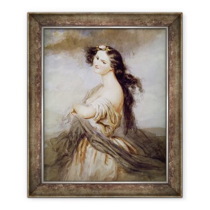 Tablou inramat - Charles Voillemot - Portret De Juliette Drouet 1806-83, 50 x 60 cm
