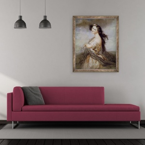 Tablou inramat - Charles Voillemot - Portret De Juliette Drouet 1806-83, 50 x 60 cm - Img 2