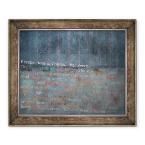 Tablou inramat - Charlie Millar - Amintiri de culori dupa sapte, 50 x 60 cm