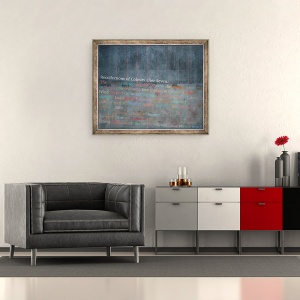 Tablou inramat - Charlie Millar - Amintiri de culori dupa sapte, 50 x 60 cm - Img 2