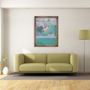 Tablou inramat - Charlotte Evans - bar maimuta, 60 x 80 cm - Img 2