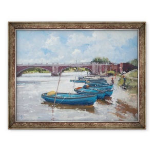 Tablou inramat - Christopher Glanville - Acoraje la Hampton Court, 60 x 80 cm