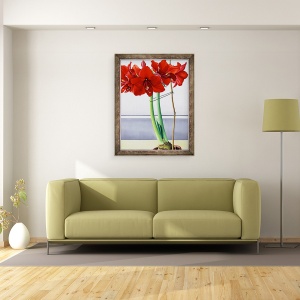 Tablou inramat - Christopher Ryland - Amaryllis rosu 2, 70 x 90 cm - Img 2