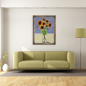 Tablou inramat - Christopher Ryland - Floarea-soarelui, 60 x 80 cm - Img 2