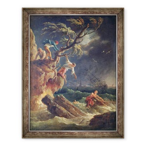 Tablou inramat - Claude Joseph Vernet - Furtuna, 60 x 80 cm
