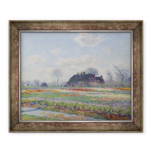 Tablou inramat - Claude Monet - Campuri Tulip in Sassenheim, 70 x 85 cm