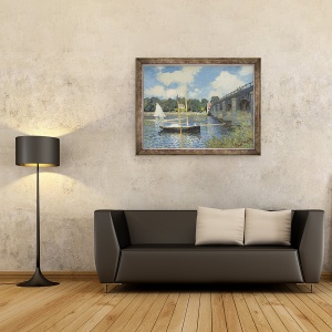 Tablou inramat - Claude Monet - Podul de la Argenteuil I, 60 x 80 cm - Img 2
