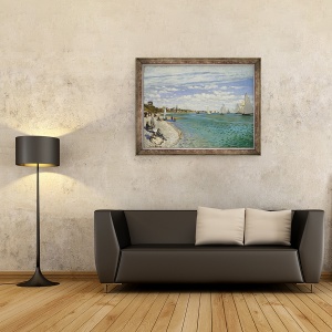 Tablou inramat - Claude Monet - Regatta la Sainte-Adresse, 60 x 80 cm - Img 2