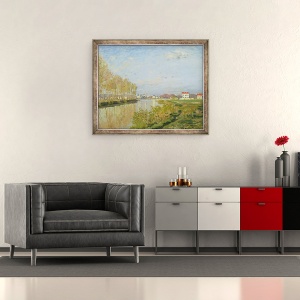 Tablou inramat - Claude Monet - Sena la Argenteuil, 50 x 60 cm - Img 2