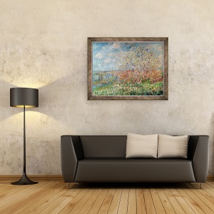 Tablou inramat - Claude Monet - Spring, 60 x 80 cm - Img 2