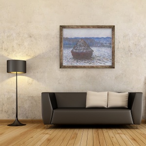 Tablou inramat - Claude Monet - Stiva de grau, 60 x 80 cm - Img 2