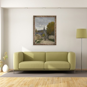 Tablou inramat - Claude Monet - Strada din Sainte-Adresse, 60 x 80 cm - Img 2