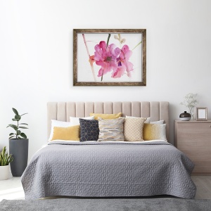 Tablou inramat - Claudia Hutchins-Puechavy - Hollyhocks II, 60 x 80 cm - Img 3