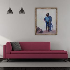 Tablou inramat - Colin Bootman - Franghie galbena, 2014, 50 x 60 cm - Img 2