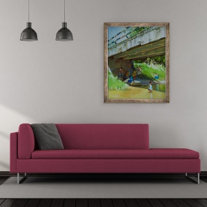Tablou inramat - Colin Bootman - Sub Podul Vechi, 50 x 60 cm - Img 2