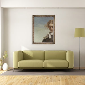 Tablou inramat - Constant Mayer - Melancolia dragostei I, 70 x 90 cm - Img 2